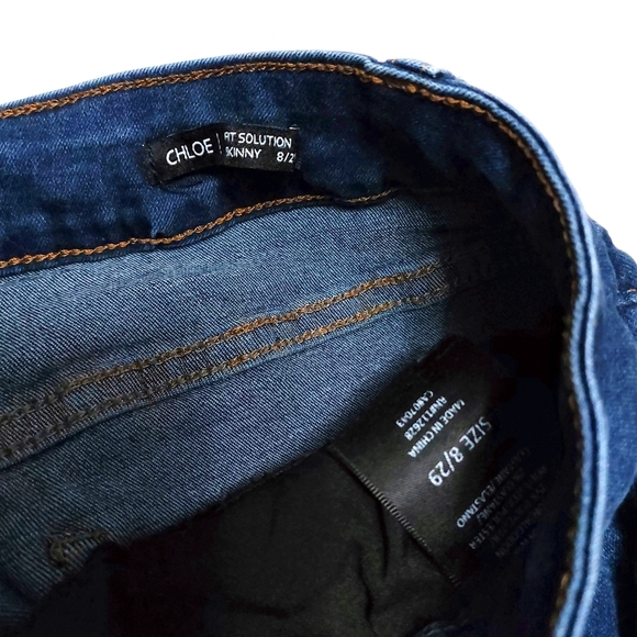 Tahari Chloe Fit Solution Skinny Jeans In Medium Wash Womens 8/29 - Picture 3 of 4